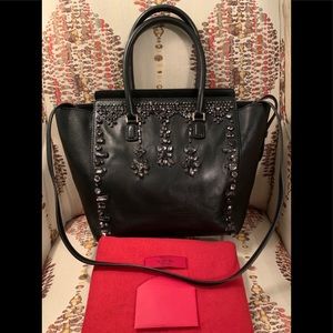 (SOLD) Valentino Garavani Crystal Embellished Tote
